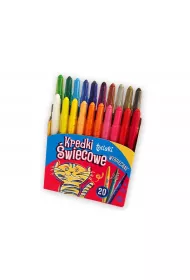 Tetis Kredki �wiecowe wykr�cane ki 20 szt.