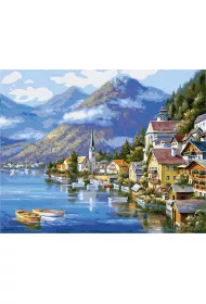 Malowanie po numerach. Malownicza Austria 40 x 50 cm