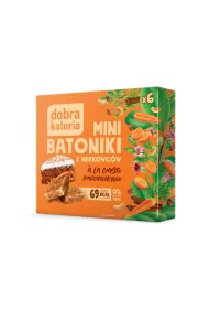 Dobra Kaloria Mini batoniki z nerkowcami a`la ciasto marchewkowe 6 x 17 g