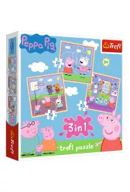 Puzzle 3w1 (20+36+50 el.) Zabawy w szkole Trefl