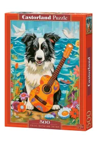 Puzzle 500 el. Collie, Guitar and the Sea Castorland