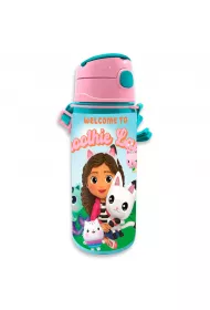 Bidon aluminiowy z uchwytem Koci Domek Gabi. Gabby's Dollhouse 600ml