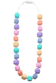 Silikonowy naszyjnik dla dziecka, Ksi�niczka na ziarnku grochu, pastelowy Jellystone Designs