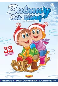 Zabawy na zim�. Kolorowanka