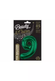 Godan Balon foliowy B&C cyfra 9 ziele� butelkowa 85cm