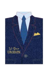 Armin Style Karnet GM wycinany Urodziny m�skie, garnitur GM-972
