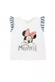 T-Shirt Dziewczcy Biay W Kropki Myszka Minnie 68 Cm Cool Club