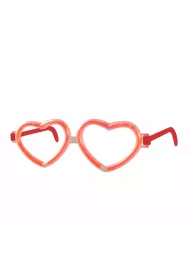 Arpex Ozdoba karnawa�owa Okulary Serce fluo