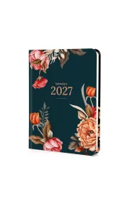 Kalendarz 2027 A6 Photo Mat Tygodni. Ciemny kwiaty