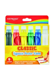 Pbs Connect Farby plakatowe w pi�rze do wyciskania 6 kolor�w 6 x 24 ml