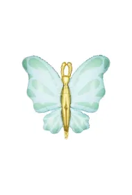 PartyDeco Balon foliowy Motyl mi�ta 69x69cm