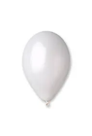 Balony metalizowane bia�e 25cm