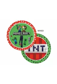 Talerzyki papierowe Minecraft 23cm 8 szt.