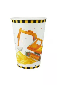 Kubki papierowe plac budowy 8szt