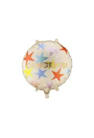 PartyDeco Balon fol.pastyl.Congrats 35x35 mix FB339 29767