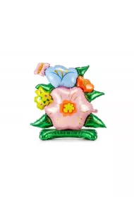PartyDeco Balon foliowy kwiaty 100x116cm