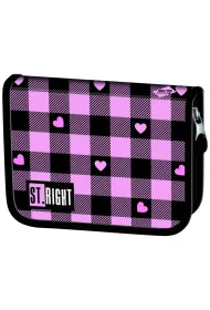 St. Majewski Pi�rnik dwuklapkowy bez wyposa�enia Pink Checkered