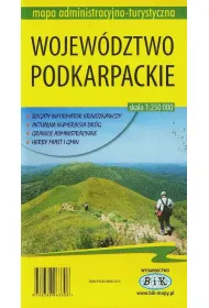 Mapa administracyjno-turystyczna Wojew�dztwo podkarpackie 1:250 000