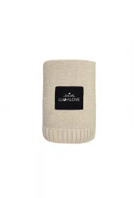 LullaLove Bambusowy koc - Milk coffee, beowy
