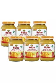 Holle Obiadek dynia z kurczakiem po 4. miesicu Zestaw 6 x 190 g Bio
