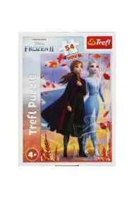 Puzzle mini 54 el. W �wiecie Anny i Elsy 2 Trefl