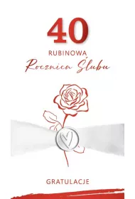 Armin Style Karnet Rocznica �lubu 40 - rubinowa