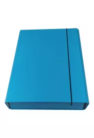 Ziemia Obiecana Teczka box z gumk� niebieska