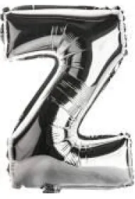 Balon Litera Z 81 cm
