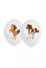 Amscan Balony lateksowy Pikne konie 27cm