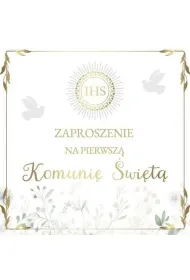 Armin Style ZAPROSZENIE KOMUNIA 130X130 Z KOP AS ZP-93 OP10S