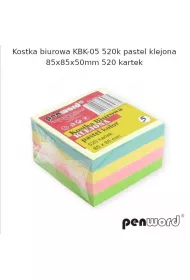 Penword Kostka biurowa pastel 85x85x50mm 520 kartek