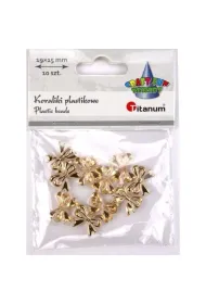 Titanum Koraliki plastikowe kokardki 5mm 10 szt.