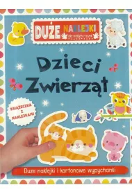 Du�e naklejki dla ma�ych r�czek Dzieci zwierz�t