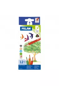 Milan Kredki o��wkowe tr�jk�tne 12 szt.