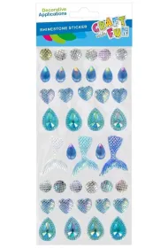 Ozdoby dekoracyjne samoprzylepne Syrenka niebieskie CRAFT WITH FUN 567265