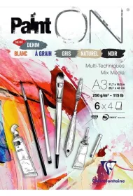 Clairefontaine Blok A3 papier�w 6 kolor�w 250g 24ark
