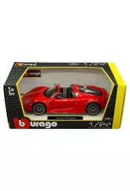 Bburago model porsche 918 spyder red 1:24