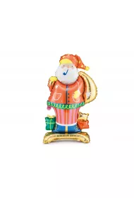 PartyDeco Balon foliowy stoj�cy Miko�aj. 63x106cm