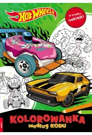 Mattel Hot Wheels. Kolorowanka wed�ug kodu