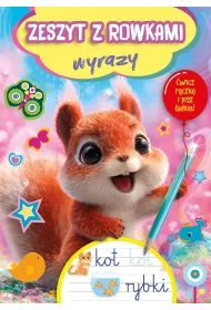 Zeszyt z rowkami. Wyrazy