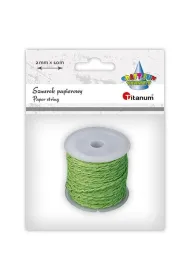 Titanum Sznurek papierowy zielono-z�oty 2mm x 10m 10 m