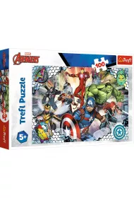 Puzzle 100 el. S�awni Avengers. Disney Marvel Trefl