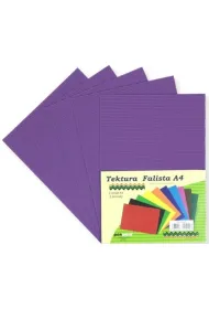 Penword Tektura A4 falista fioletowa 5 szt.