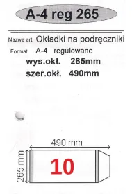 Narnia Ok�adka na podr�cznik A4 regulowana 50 szt.