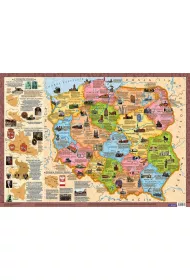 Polska - Mapa administracyjna dla dzieci