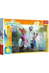 Puzzle 100 el. Tajemnice Zootopii Trefl