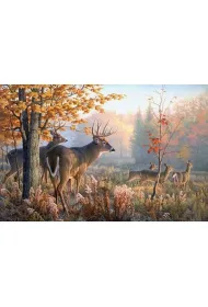 Norimpex Diamentowa mozaika - Jelenie w porannej mgle 40x30cm