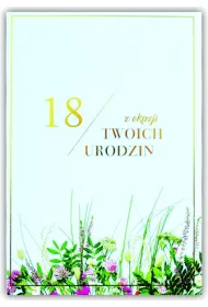 Trend Kartka okoliczno�ciowa Urodziny 18
