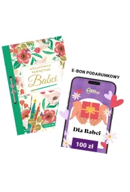Pakiet Czas dla Babci: Kreatywny pami�tnik Babci, e-Bon Karta Podarunkowa Dla Babci 100 z� TaniaKsiazka.pl