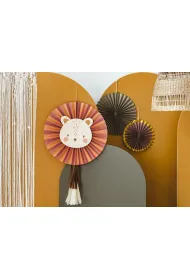 PartyDeco Rozety dekoracyjne Lew 26-43 cm 3 szt.